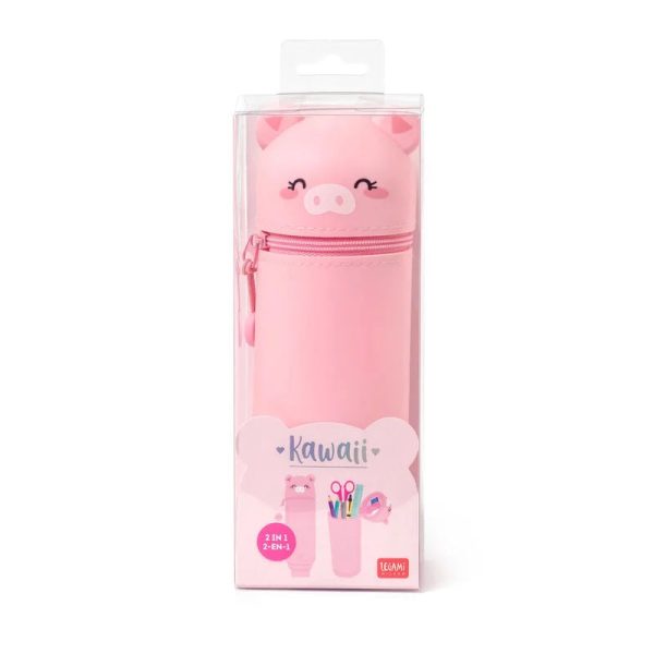 Astuccio Kawaii Piggy in silicone morbido 2 in 1 on Sale