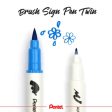 Pentel Brush Sign Pen Twin on Sale