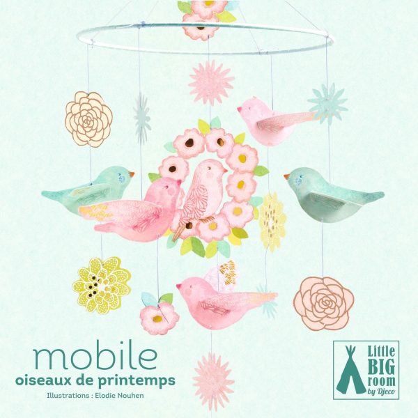 Sospensione mobile - Uccellini in primavera on Sale