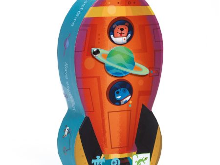 Puzzle Silhouette - Spaceship 16 pezzi Cheap