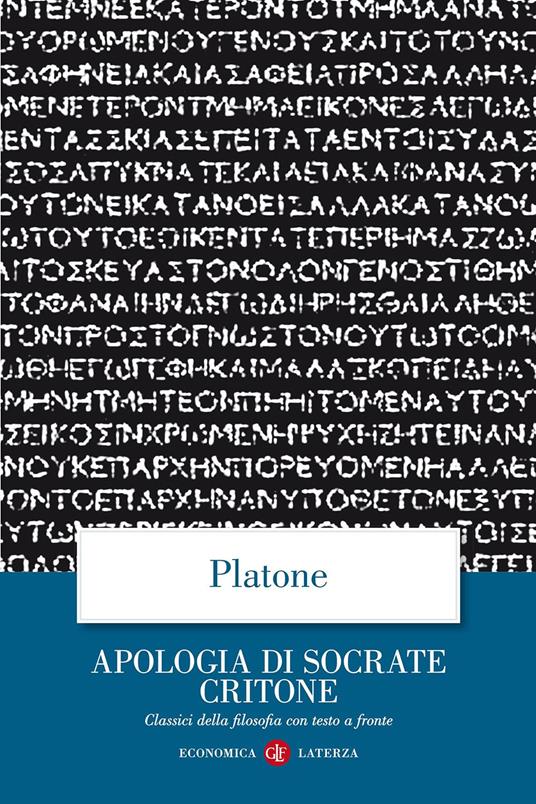 Apologia di Socrate Critone - Testo greco a fronte Supply